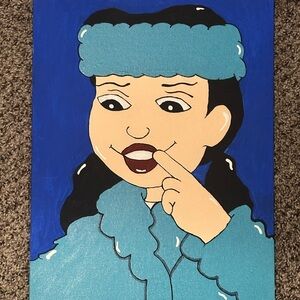Hand drawn and painted , very beautiful colors incorporated